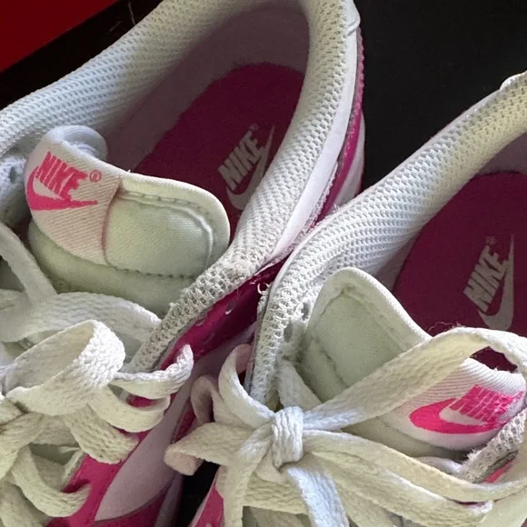 Kids Pink and White Sneakers - Picture 3 of 6